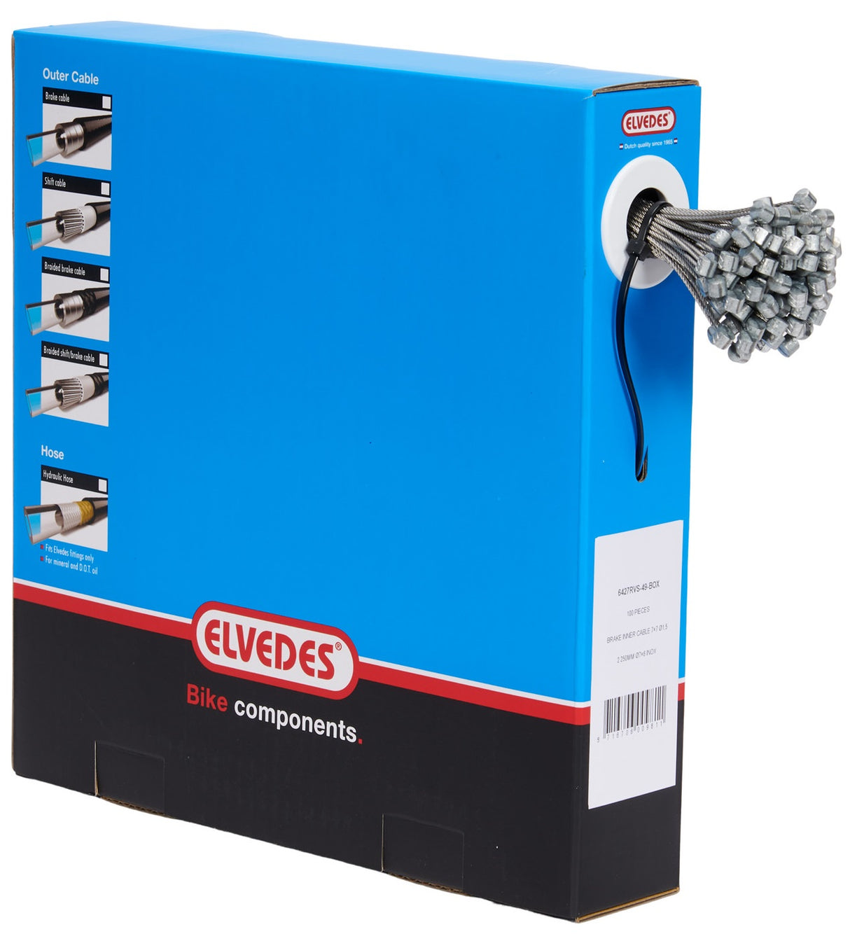 Elvedes remkabel RVS 2250mm 6427RVS-49-BOX (100 stuks)