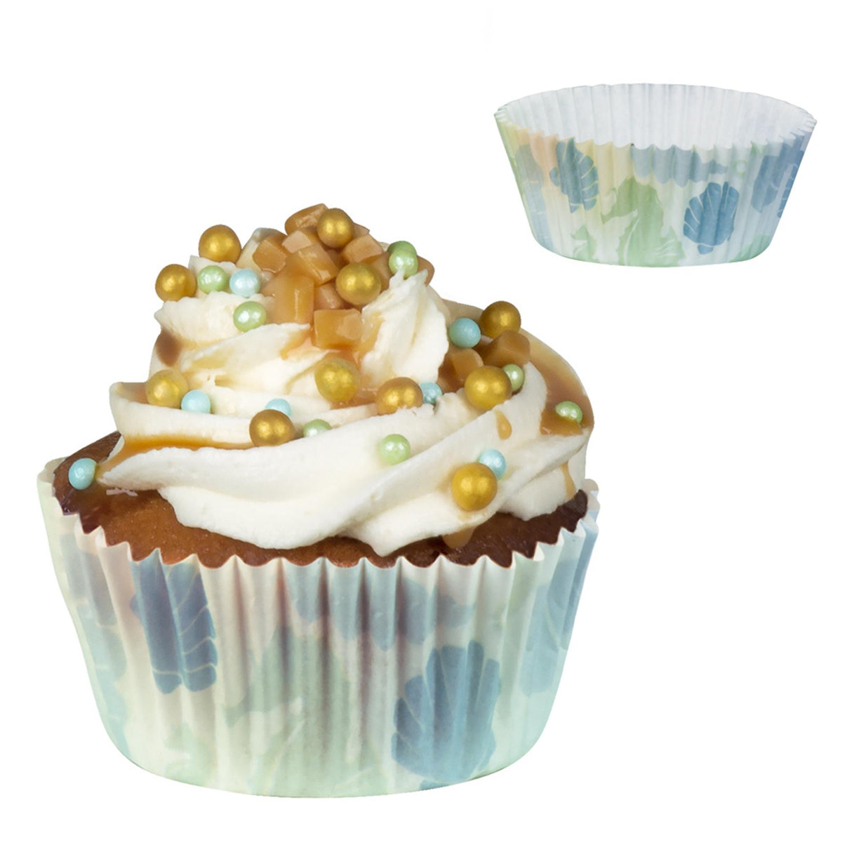 Boland papieren cupcakevormpjes zeemeermin