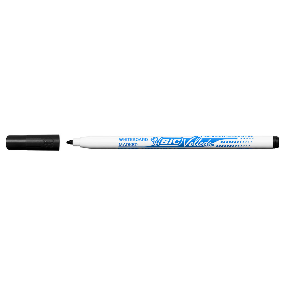 Bic viltstift 1721 whiteboard rond zwart 1.5mm