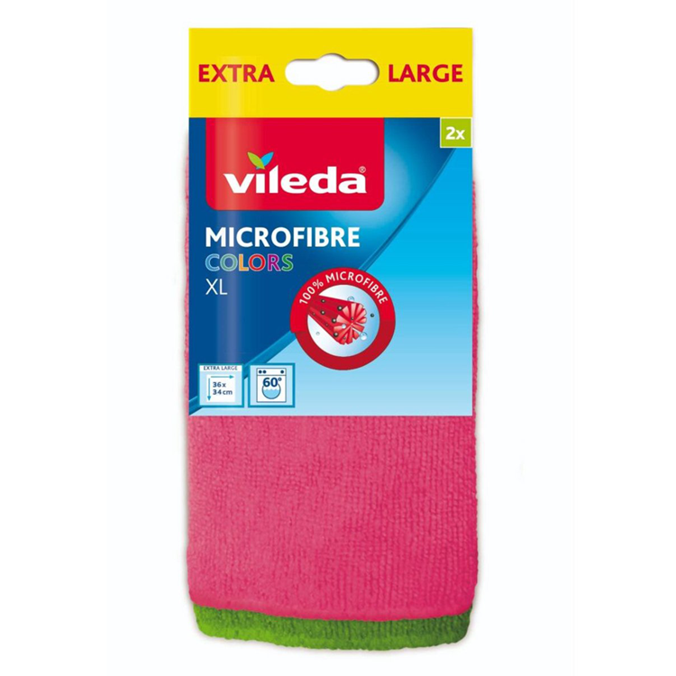 Vileda 1071915 - microfibre colors doek xl x2 | 20 stuks