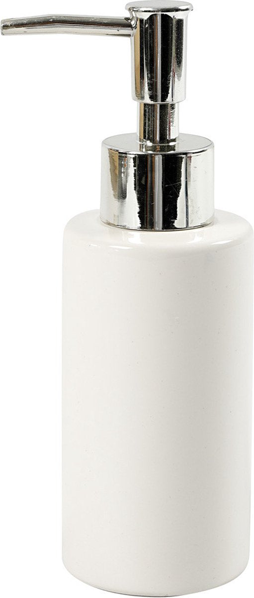 Creativ company cc porseleinen zeeppomp 16,5 cm wit