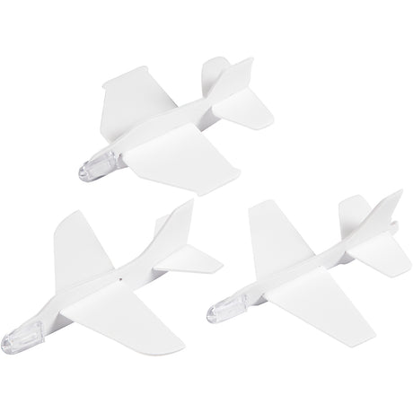 Creativ company http: www.cchobby.nl vliegtuigen-l-11-5-12-5-cm-b-11-12-cm-wit-3-stuk-1-doos