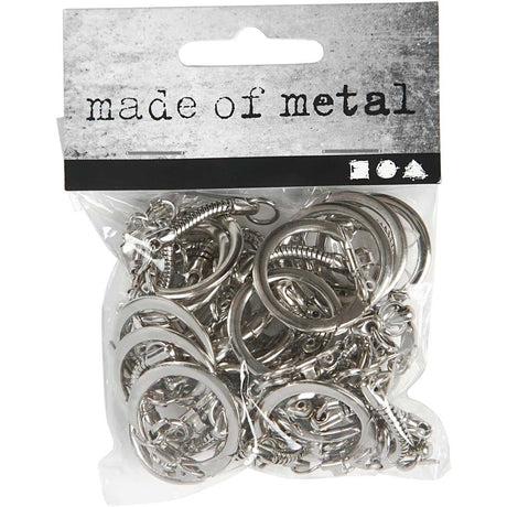 Creativ company http: www.cchobby.nl sleutelhanger-met-ketting-l-6-cm-d-2-3-cm-25-stuk-1-doos
