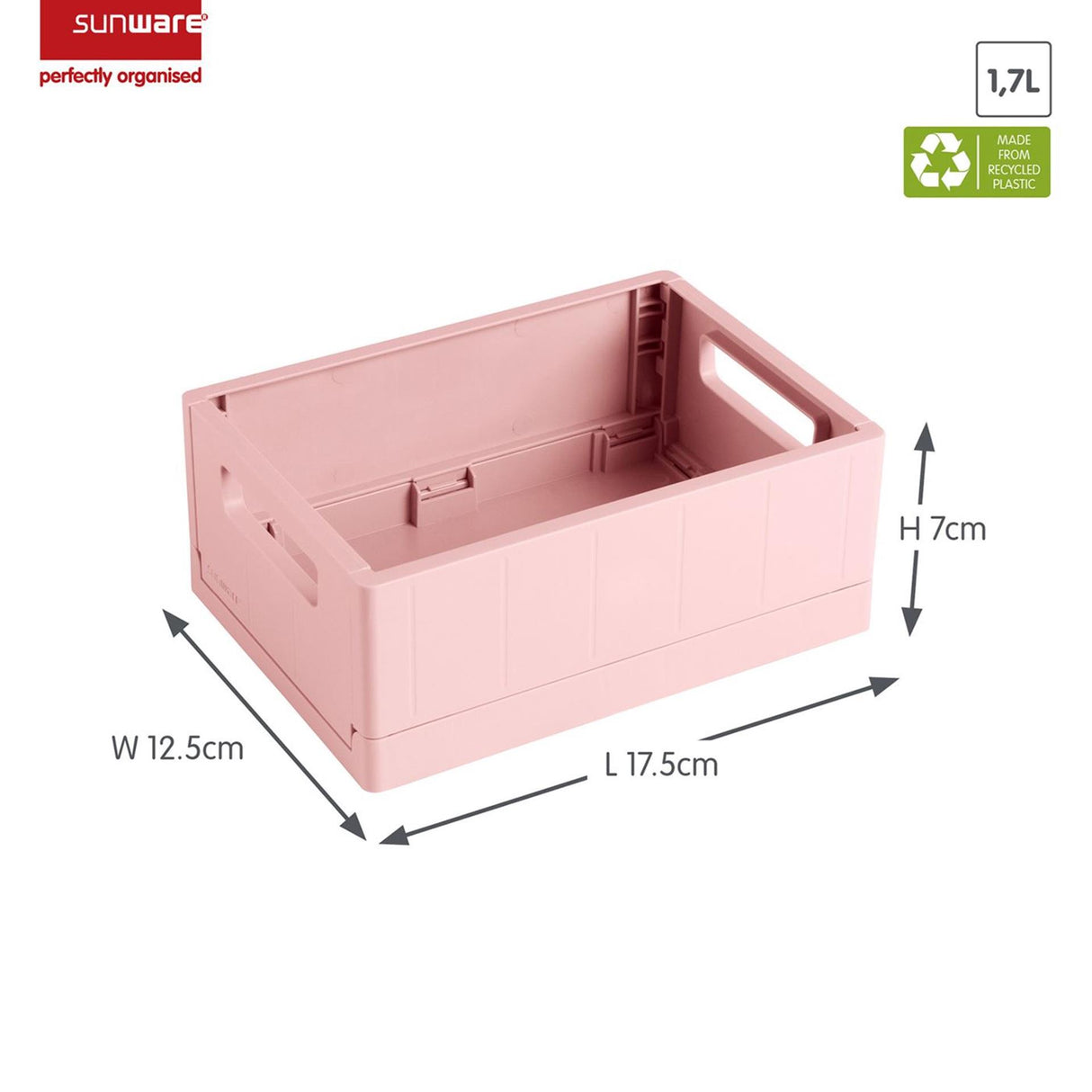 Sunware sigma home vouwkrat 1,7l roze