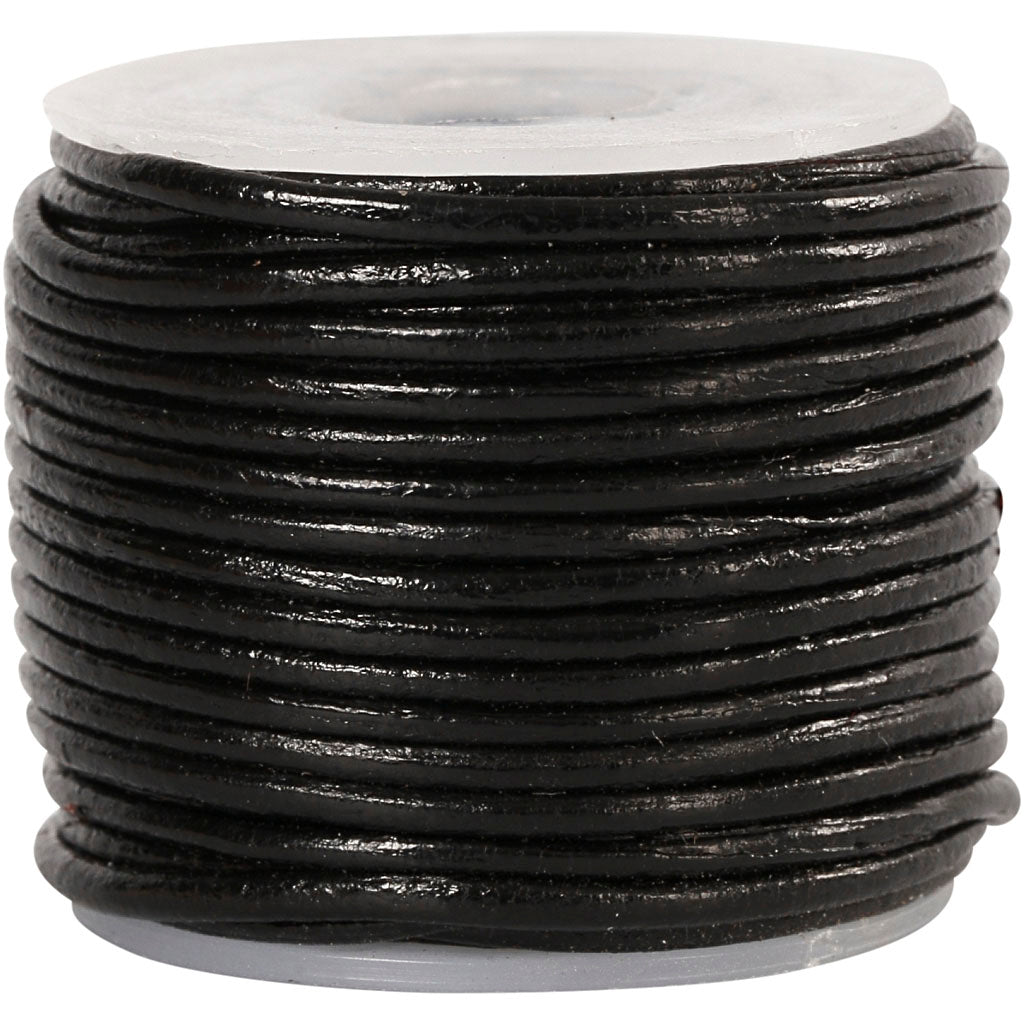 Creativ company https: www.cchobby.nl leerkoord-dikte-1-mm-zwart-10-m-1-rol