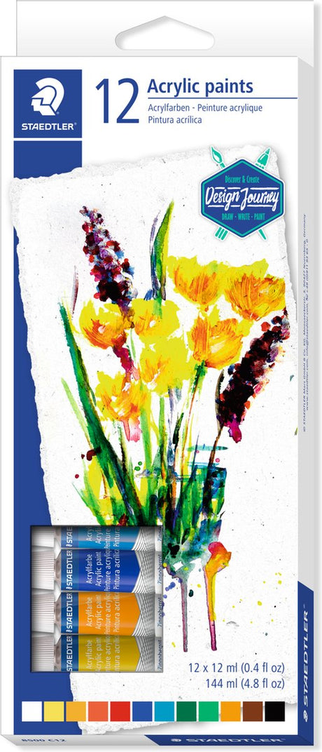 Staedtler design journey - karat acrylverf - set 12 tubes 12 ml