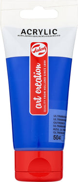 Talens art creation acrylverf tube van 75 ml, utlramarijn (504)