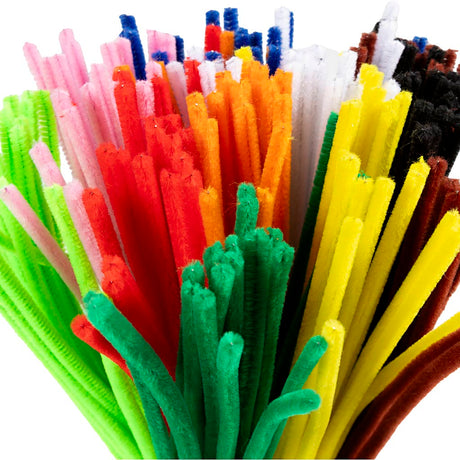 Creativ company https: www.cchobby.nl chenille-l-30-cm-dikte-6-mm-diverse-kleuren-200-div-1-doos