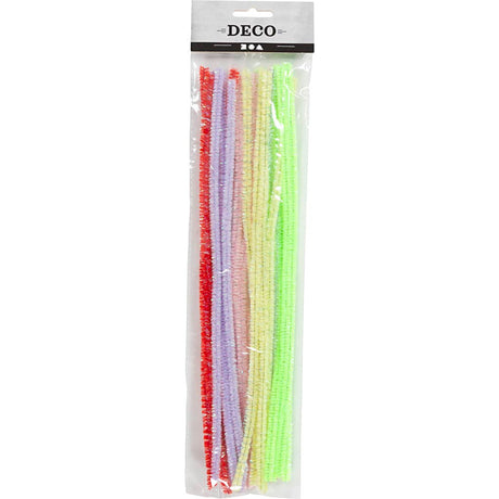 Creativ company http: www.cchobby.nl chenille-l-30-cm-dikte-6-mm-voorjaarskleuren-24-div-1-doos