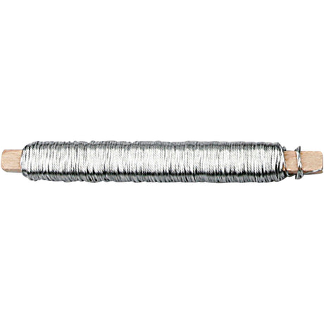 Creativ company http: www.cchobby.nl bloemendraad-dikte-0-6-mm-zilver-50-m-1-rol