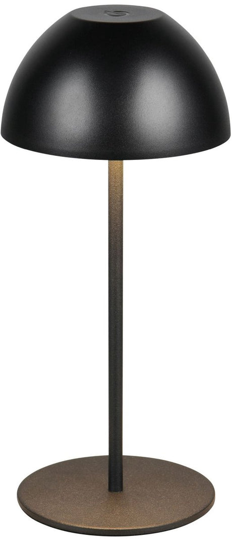 Rl live your light reality ortiz - tafellamp - zwart mat - incl. 1x smd 2 w - aan uit touch - sensor dimmer - usb-aansluiting - geheugenfunctie - oplaadbaar - snoerloos - buitenlamp - ip44