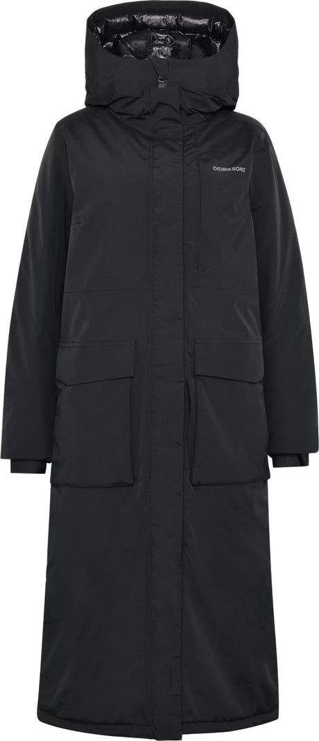 Didriksons leya wns parka l 4 dames outdoorjas - black