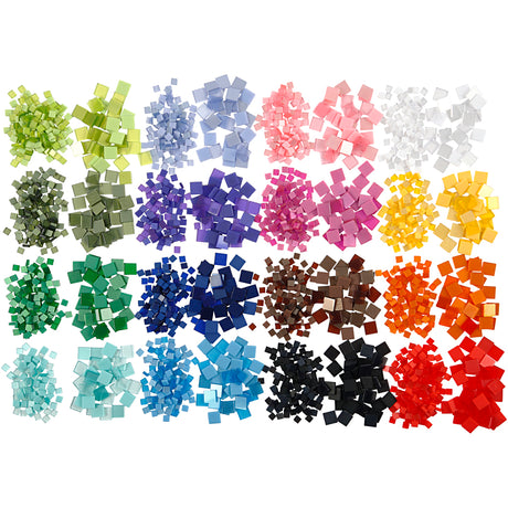 Creativ company https: www.cchobby.nl mini-mozaiek-afm-5x5-10x10-mm-dikte-2-mm-800-gr-32x25-gr-1-doos