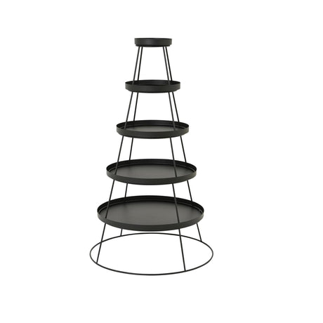 Decoris etagere boomvorm ã˜70xh124cm ijzer zwart