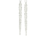 Decoris kersthanger ijspegel glitter 14cm 2 st.