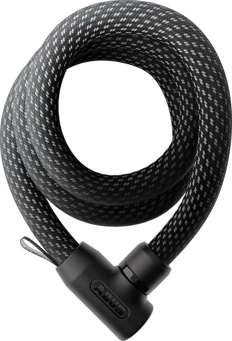 Abus fietsslot textiel-kettingslot - yarnit™ 4004k - security level 7 - zwart - 140 cm - geschikt voor elektrische fietsen en stadsfietsen - lichtgewicht - slechts 1,1 kg