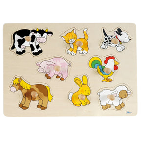 Goki noppenpuzzel dieren