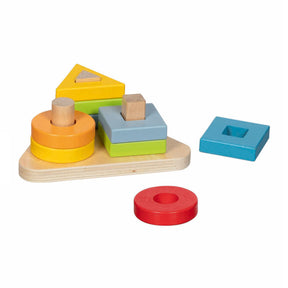 Goki houten driehoekig sorteerspel