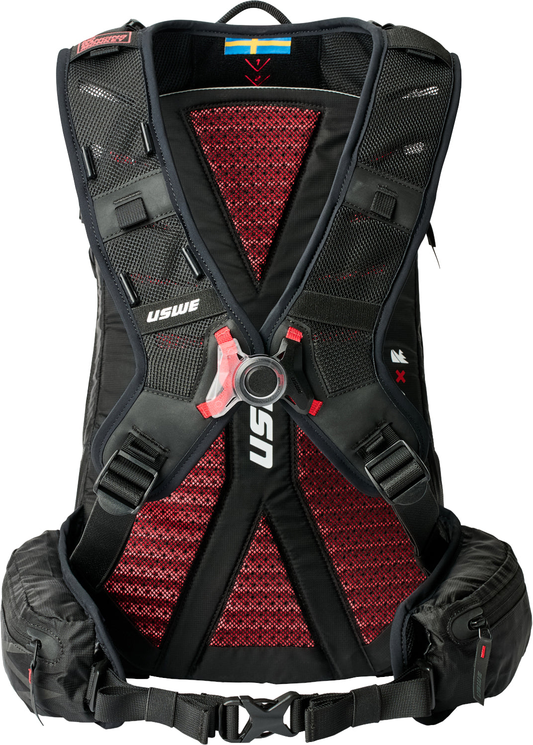 Uswe zippered vst 16l backpack - hydration backpack black