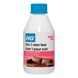 Hg 4 in 1 voor leer - 250ml - beschermt, voedt en reinigt