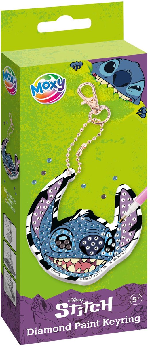 Merkloos sans marque stitch - diamond painting - sleutelhanger