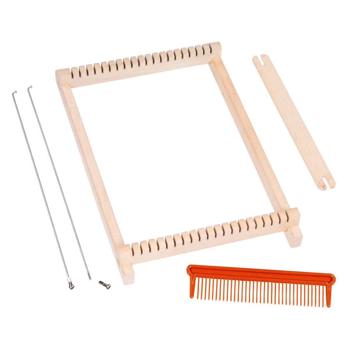 Goki houten weefraam met kam - 17cm