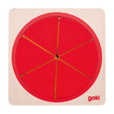 Goki puzzel cirkel. 21 delig. 12x12x2,1 cm.4+