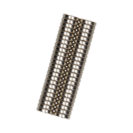 Mack 1076871 - schijfmagneten neodymium 8mm*2mm (n35) - zilver 50st | 4 stuks