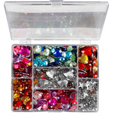 Creativ company https: www.cchobby.nl strasstenen-in-display-box-rond-sterren-harten-d-6-7-9-10-11-12-14-16-mm-blauw-roze-zilver-300-stuk-1-doos