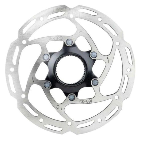 Tektro schijfrem rotor tr160-35 ø160mm, centerlock, zilver