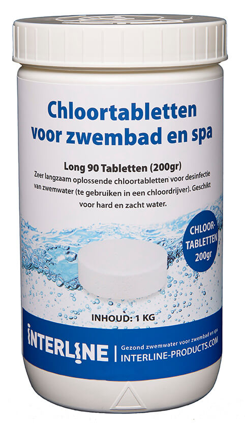 Interline Chloortabletten Long90 200gram 1kg