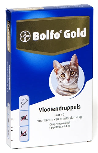 Bolfo Gold kat vlooiendruppels