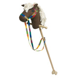 Goki houten stokpaard bruin