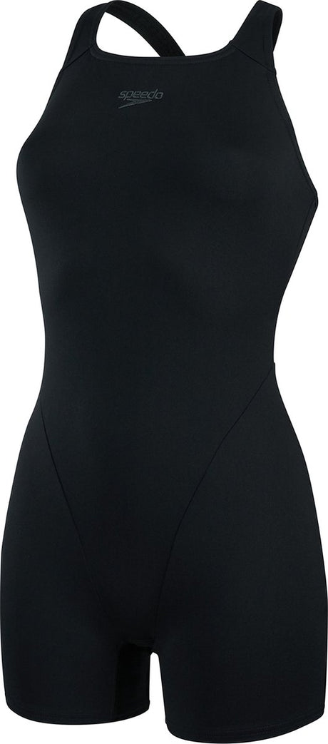 Speedo eco+ legsuit dames sportbadpak - zwart