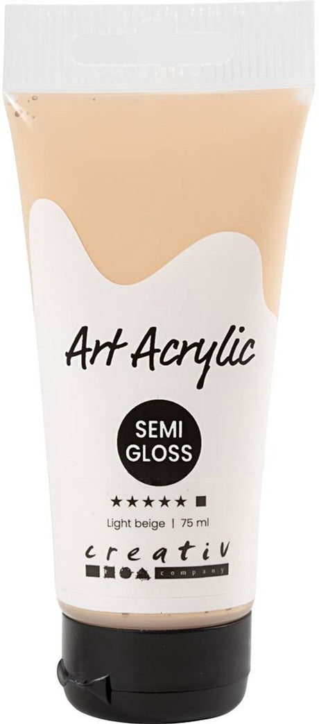 Pigment art acrylverf - pastel coral - transparant - - 75 ml