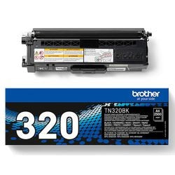 Tonercartridge brother tn320bk zwart