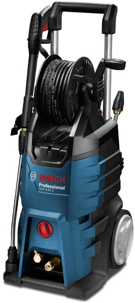 Bosch professional ghp 5-65 x - hogedrukreiniger - inclusief -pistool, verstelbare 3-in-1 spuitlans, 5 m kabel, 10m rubberstaal versterkte hogedrukslang en rotatielans