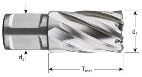 Rotec kernboor hss silver-line 60.0mm sl30 weldon