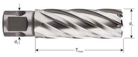 Rotec kernboor hss-xe silver-line 45.0mm sl55