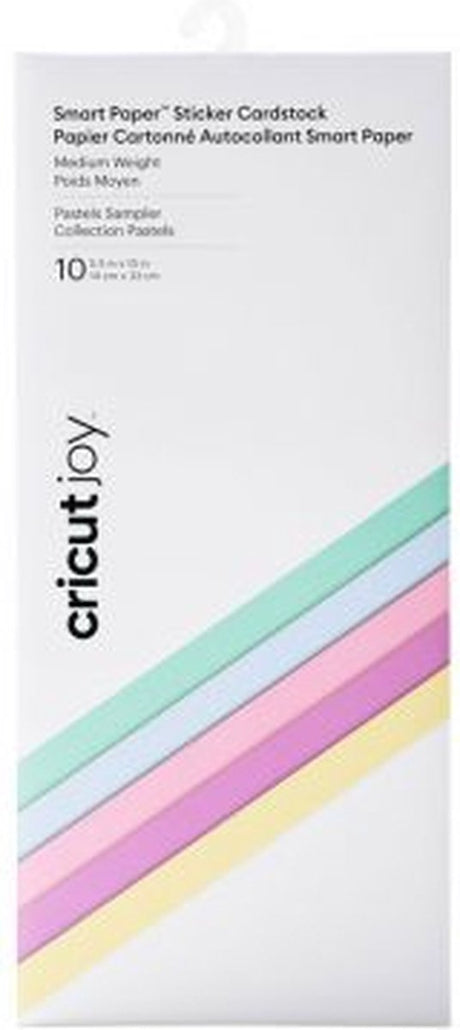 Cricut joy smart sticker cardstock gekleurd karton mint, blauw, lila