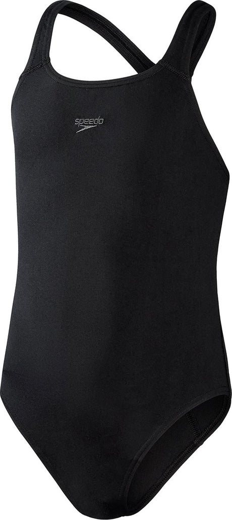 Speedo eco+ medalist meisjes sportbadpak - zwart