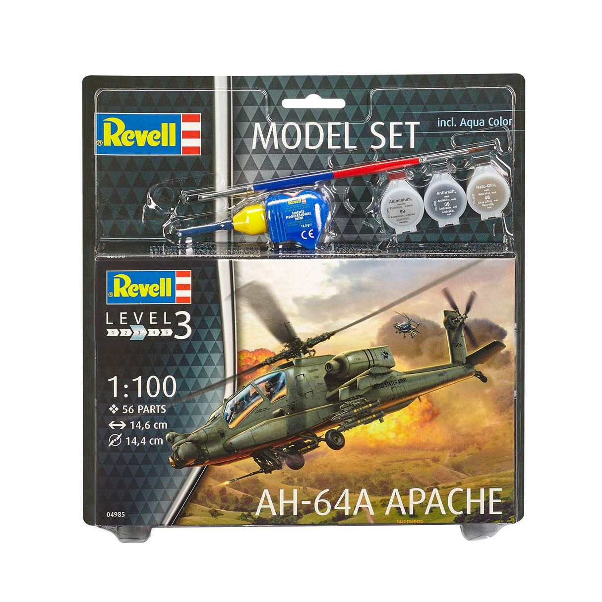 Revell model set ah-64a apache