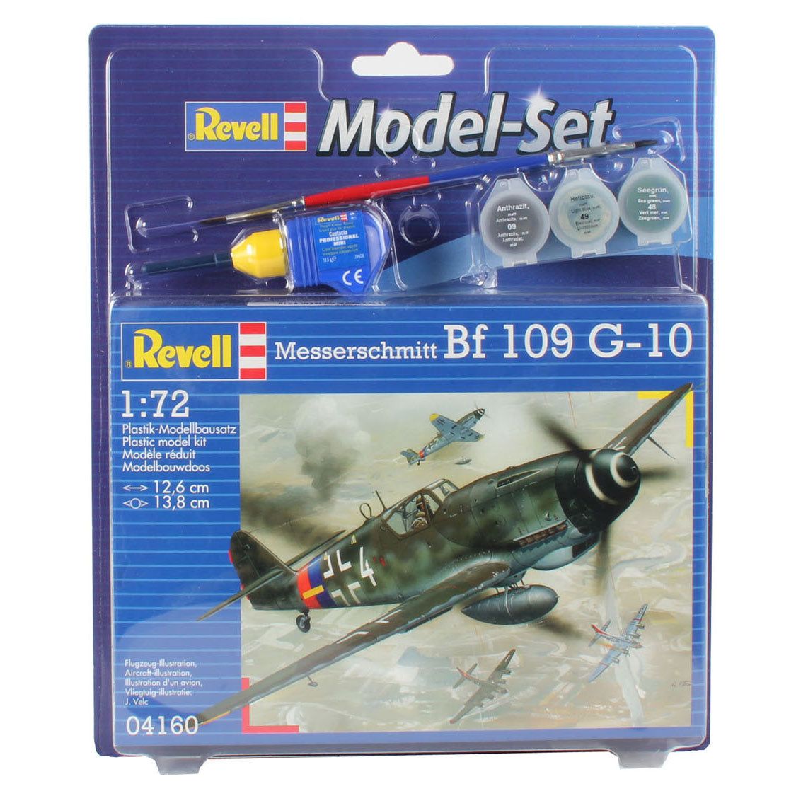 Revell model set messerschmitt bf-109 vliegtuig