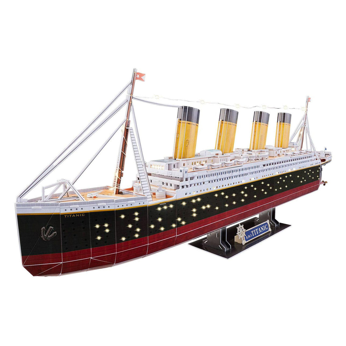 Revell 3d puzzel bouwpakket - rms titanic led edition