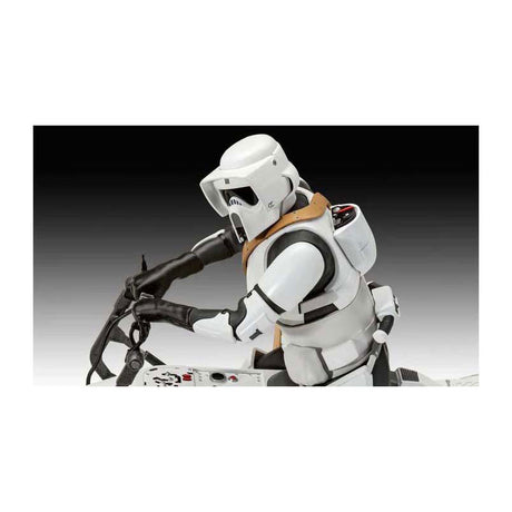 Revell modelbouwpakket star wars - speeder bike the mandalorian 1:12 - 102dlg.