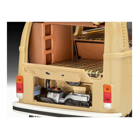Revell modelbouwpakket auto - 07676 volkswagen vw t2 camper bus - easy click system plastic - 1:24 - modelbouw