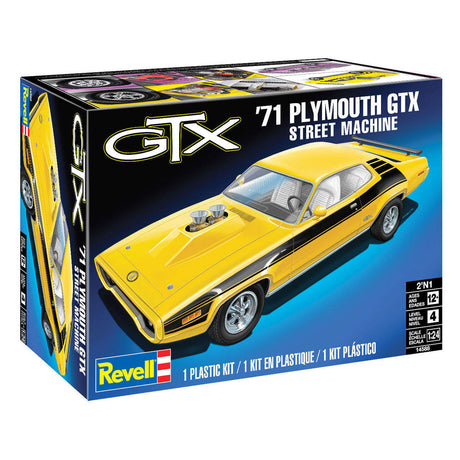 Revell modelbouwpakket - '71 plymouth satelie gtx street machine 1:24