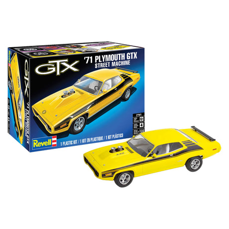 Revell modelbouwpakket - '71 plymouth satelie gtx street machine 1:24