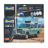 Revell modelbouwpakket - land rover series iii lwb (s. wagon) 1:24 - 184dlg. - incl. basiskleuren verf