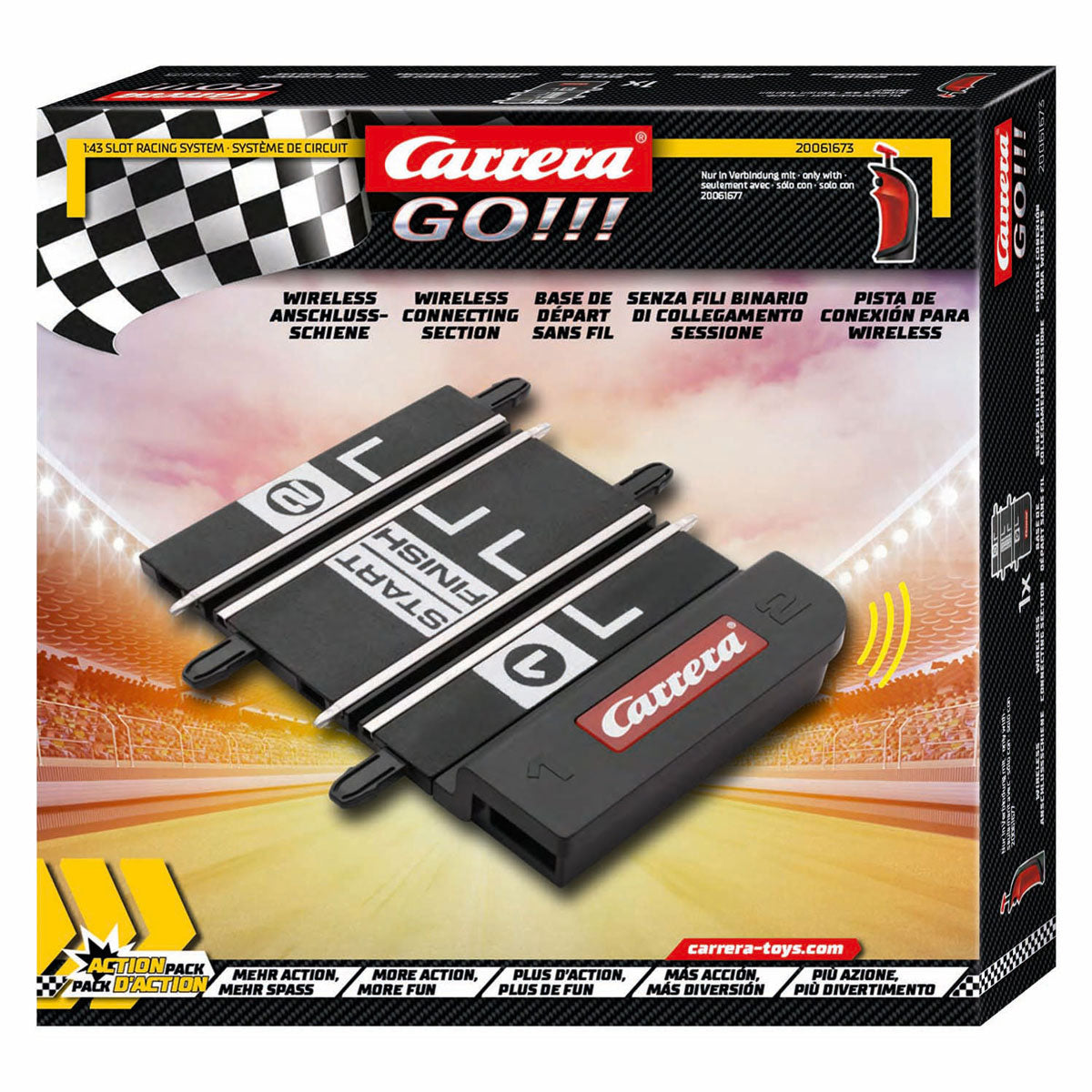 Carrera go!!! racebaanonderdeel - draadloos aansluitstuk